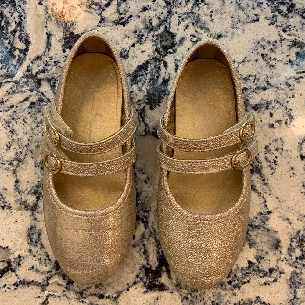Jessica Simson Gold Double Shoes Size 10